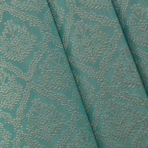 Kanchipattu Aqua-Blue Saree