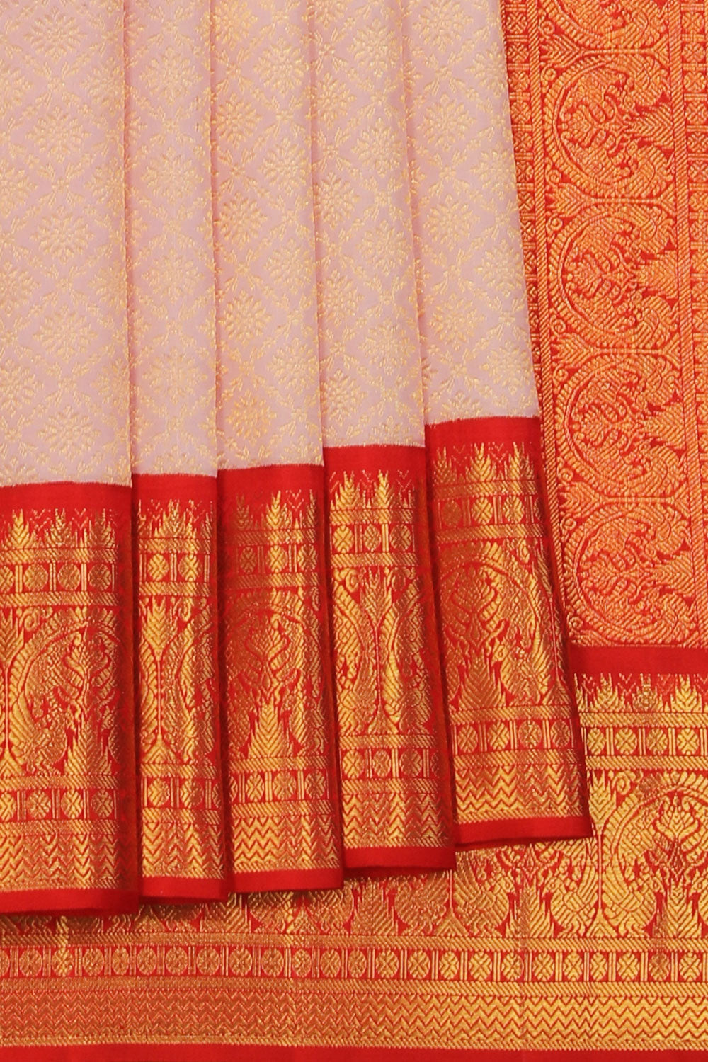 Kanchipattu Baby-Pink Saree
