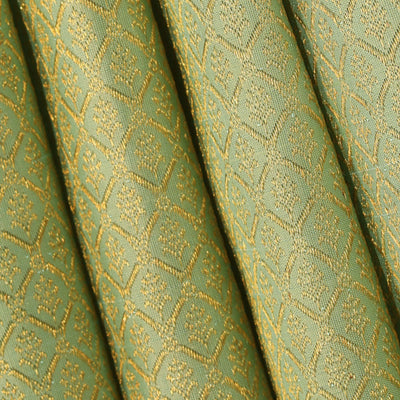 Kanchipattu Aqua-Green Saree