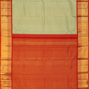 Kanchipattu Aqua-Green Saree