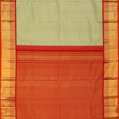 Kanchipattu Aqua-Green Saree