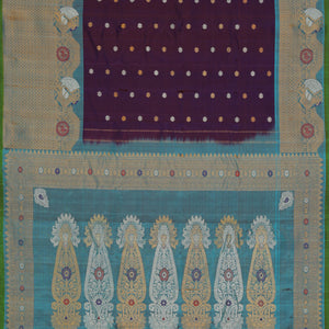 Gadwal-Silk Violet Saree