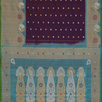 Gadwal-Silk Violet Saree