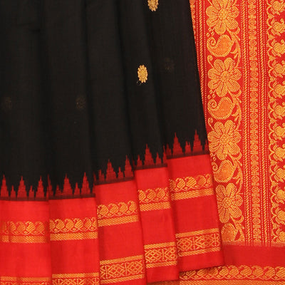 Gadwal Black Saree