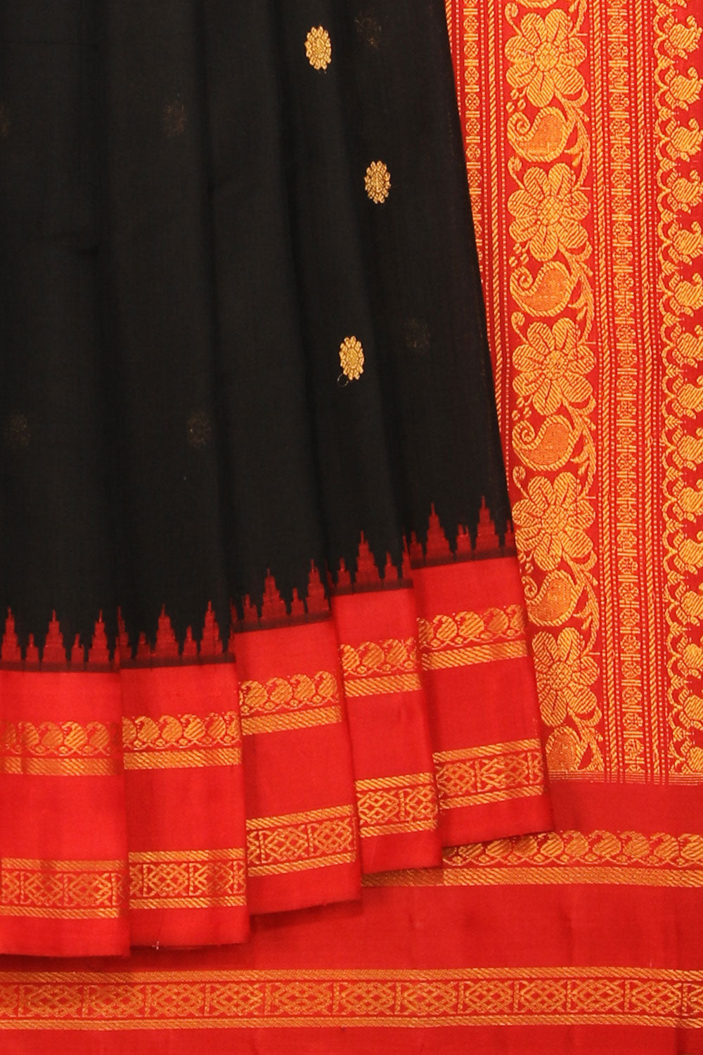 Gadwal Black Saree