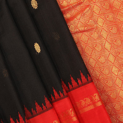 Gadwal Black Saree