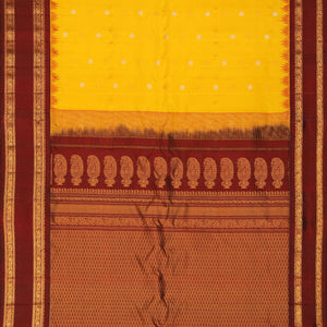 Gadwal Silk Yellow Saree