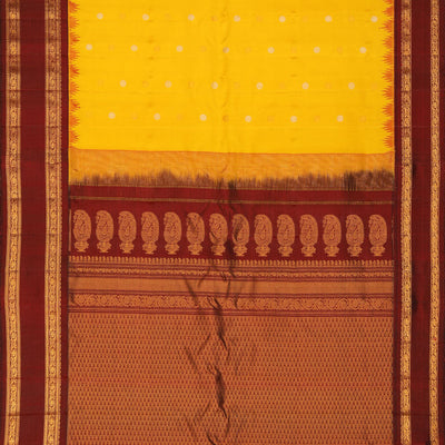 Gadwal Silk Yellow Saree