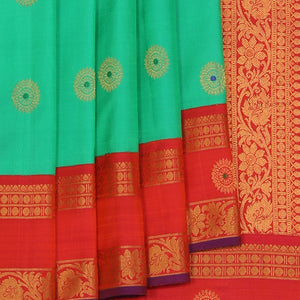 Gadwal Silk Green Saree