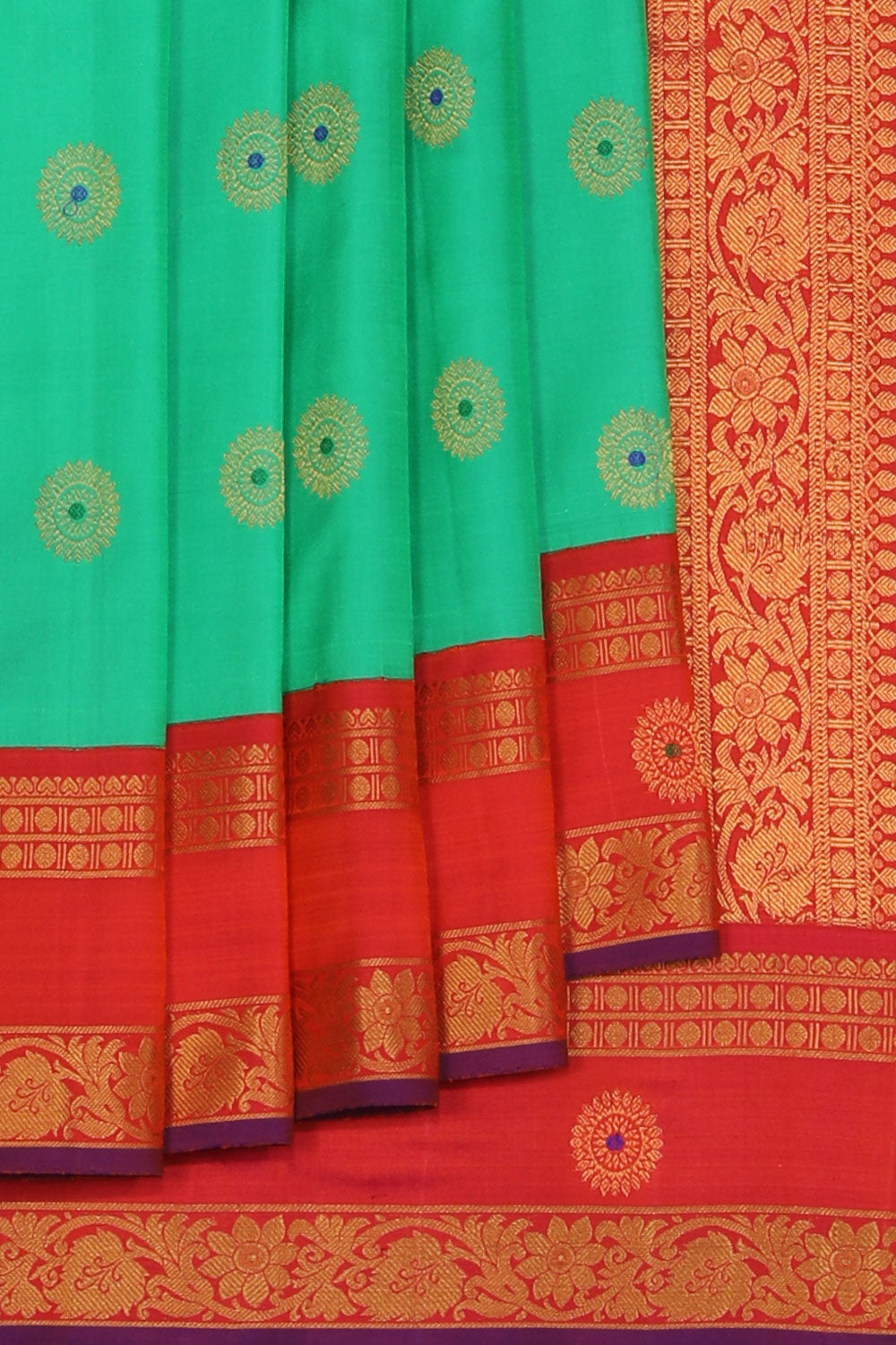 Gadwal Silk Green Saree
