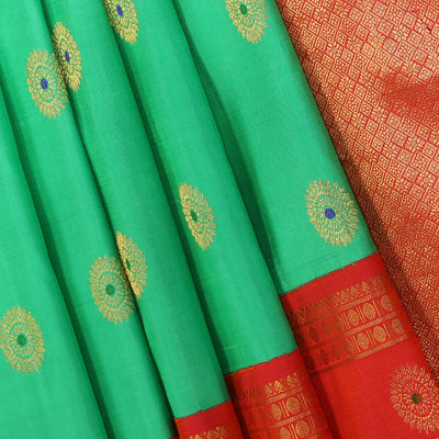 Gadwal Silk Green Saree