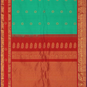 Gadwal Silk Green Saree