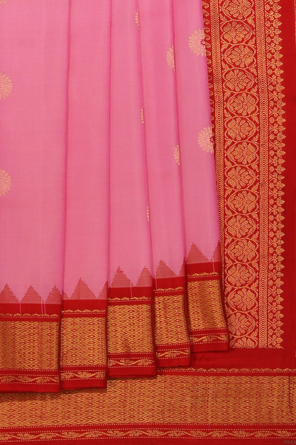 Gadwal Silk Pink Saree