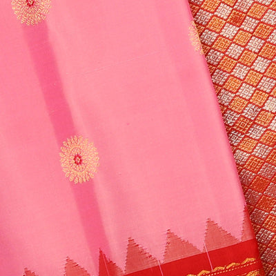 Gadwal Silk Pink Saree