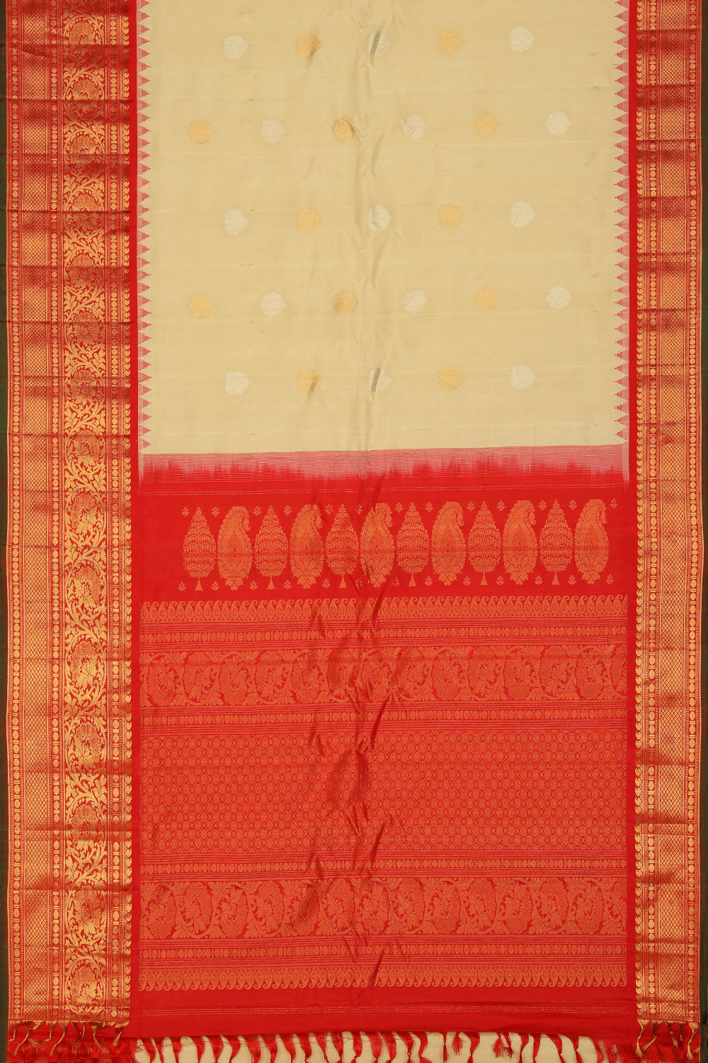Gadwal Beige Saree