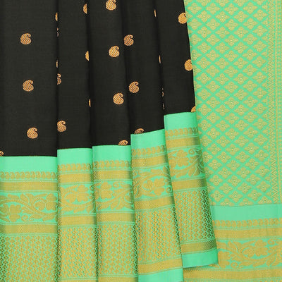Gadwal Silk Black Saree
