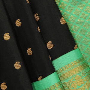 Gadwal Silk Black Saree