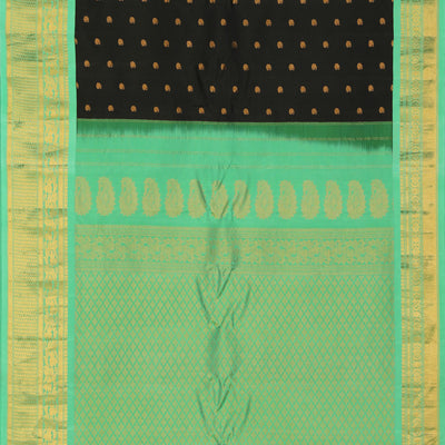 Gadwal Silk Black Saree