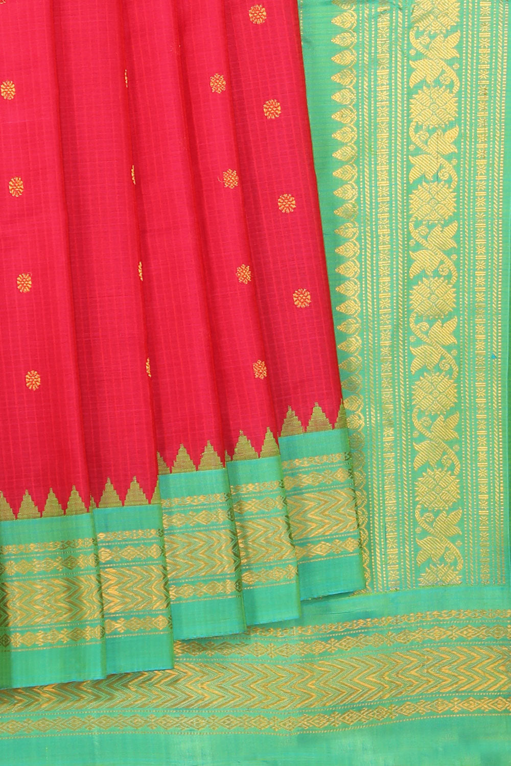 Gadwal Pink Saree