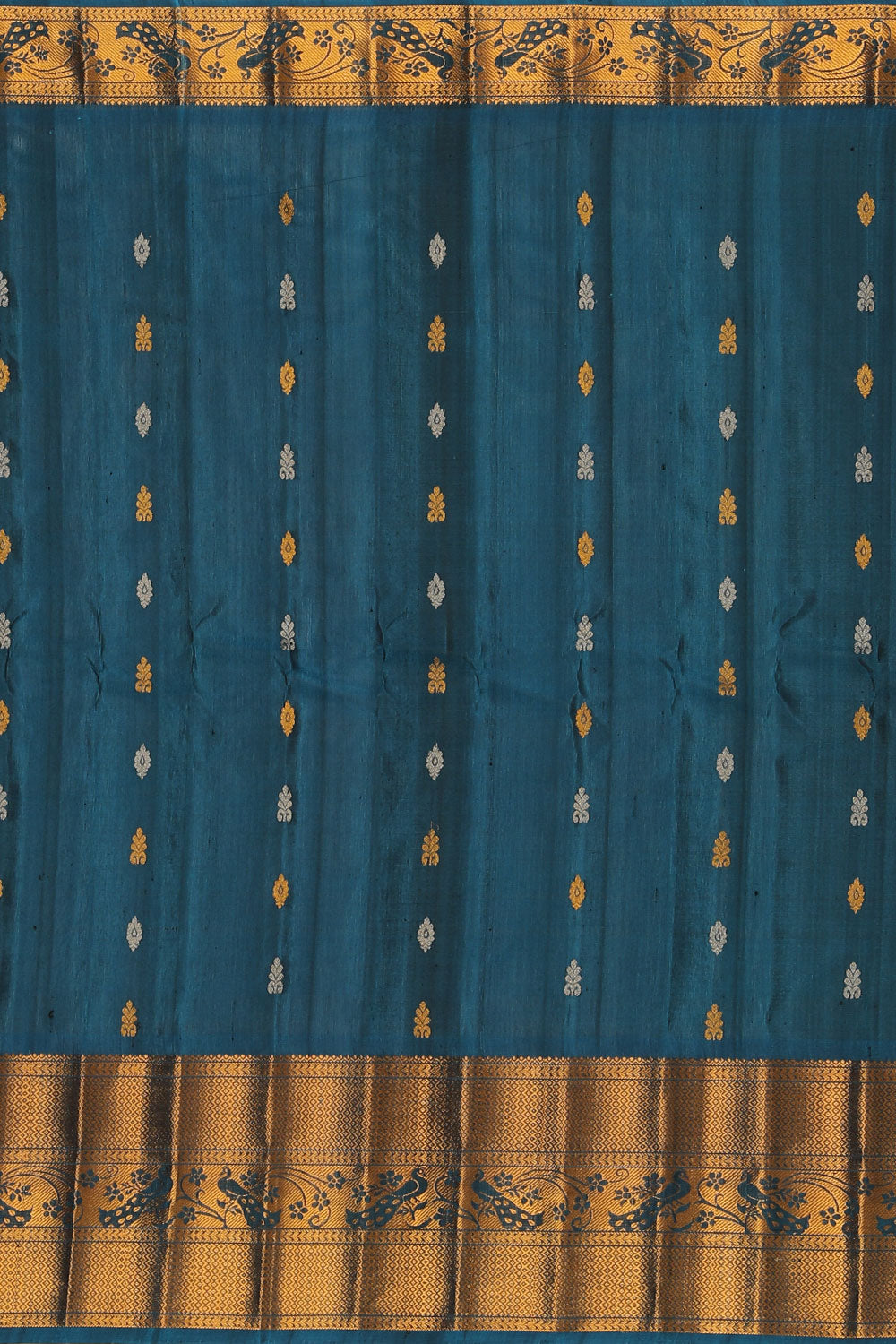 Gadwal Silk Violet Saree