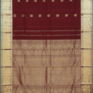 Gorgeous Caramel-Maroon Saree