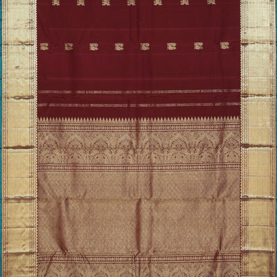 Gorgeous Caramel-Maroon Saree