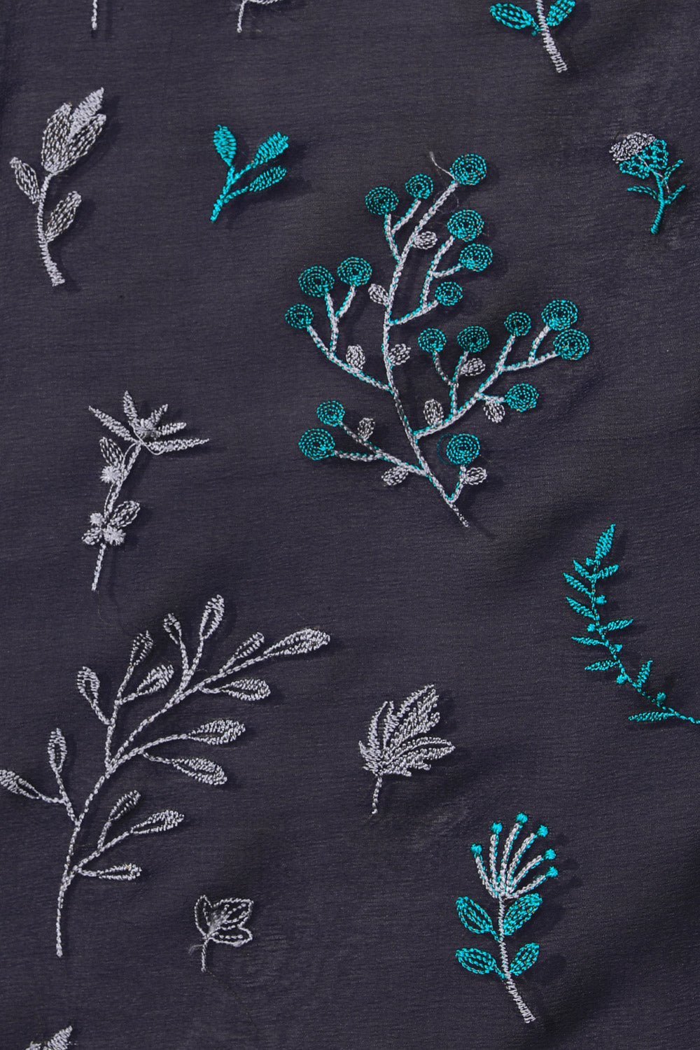 Crepe Silk Navy Blue Saree