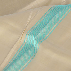 Kanchi Pure Silk Beige Traditional Dhoti With Kanduva (8 X 4)
