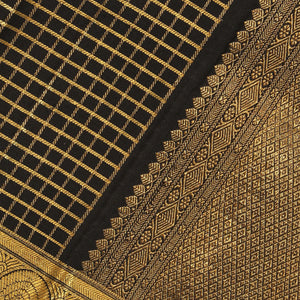 Kanchi-Silk Black Dupatta