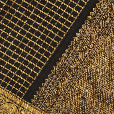 Kanchi-Silk Black Dupatta