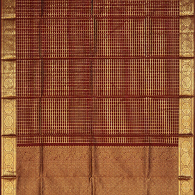 Kanchi-Silk Maroon Dupatta