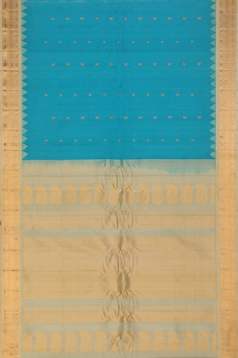 Gadwal Blue Saree
