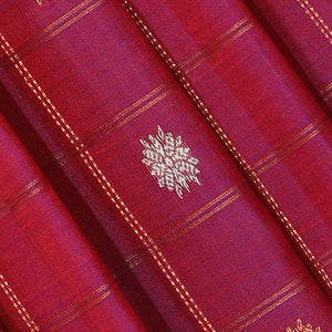 Gadwal Silk Violet Saree