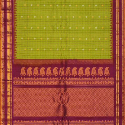 Gadwal Silk Green Saree