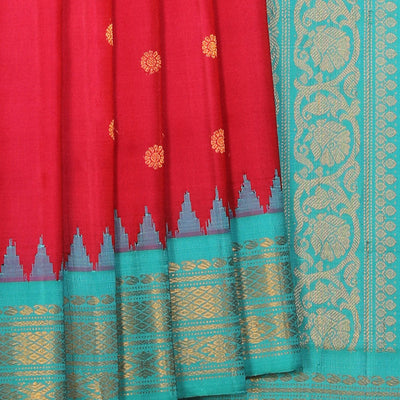 Gadwal Silk Pink Saree