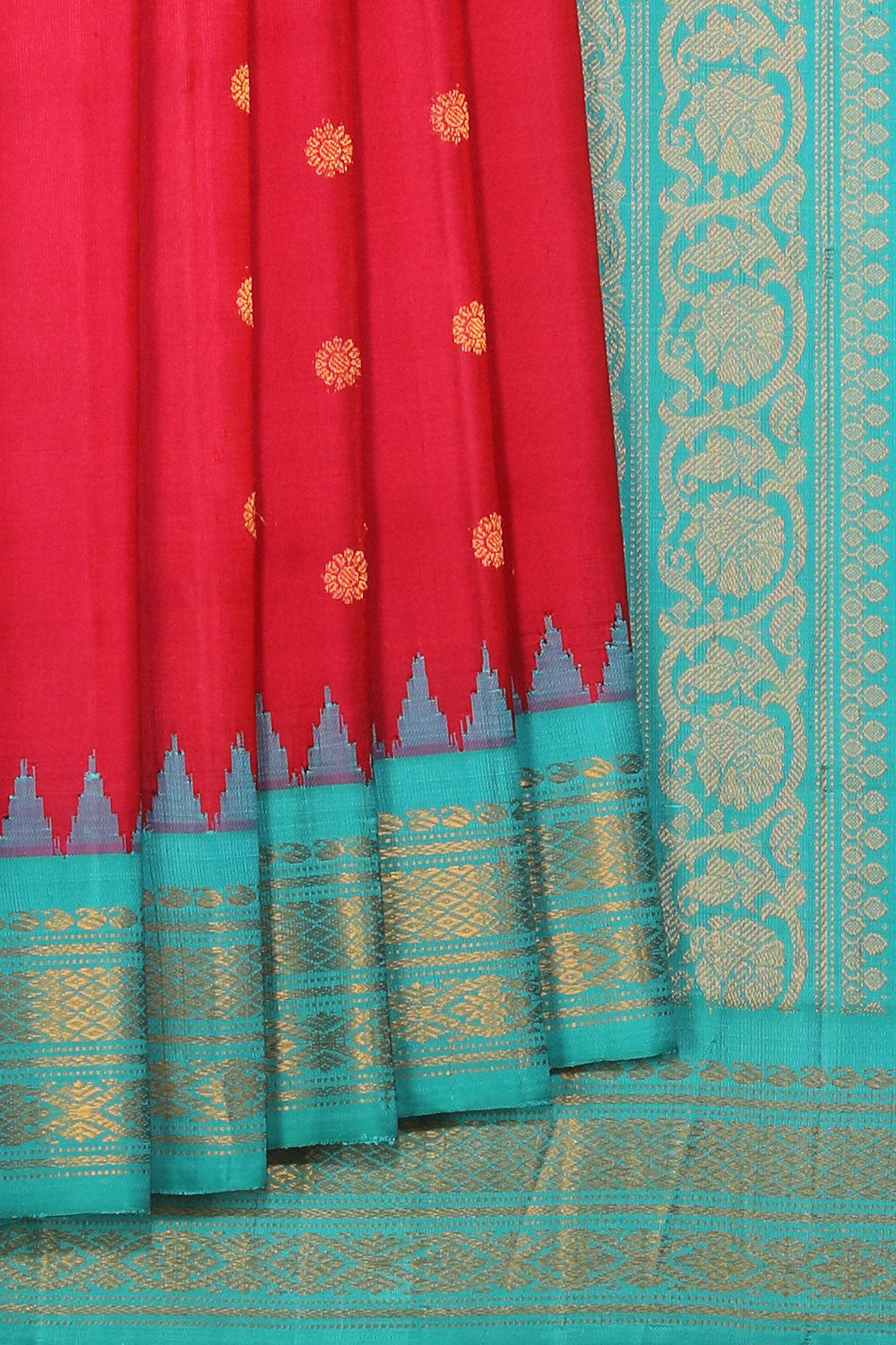 Gadwal Silk Pink Saree