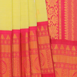 Gadwal Silk Mint-Green Saree