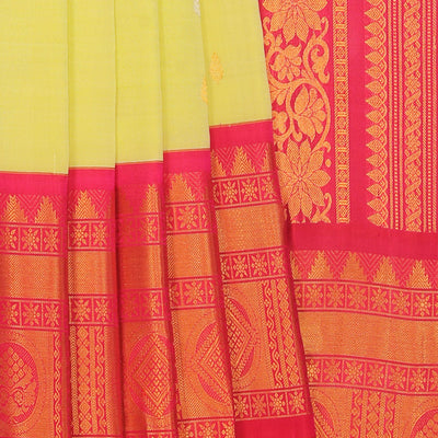 Gadwal Silk Mint-Green Saree
