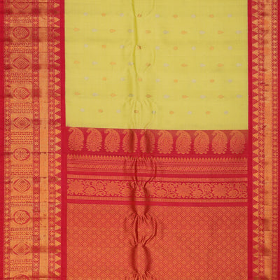 Gadwal Silk Mint-Green Saree