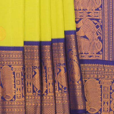 Gadwal Silk Mint Green Saree