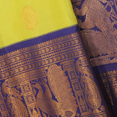 Gadwal Silk Mint Green Saree