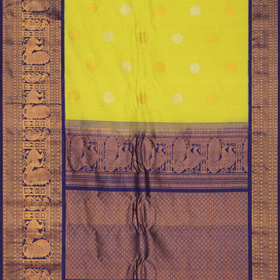 Gadwal Silk Mint Green Saree