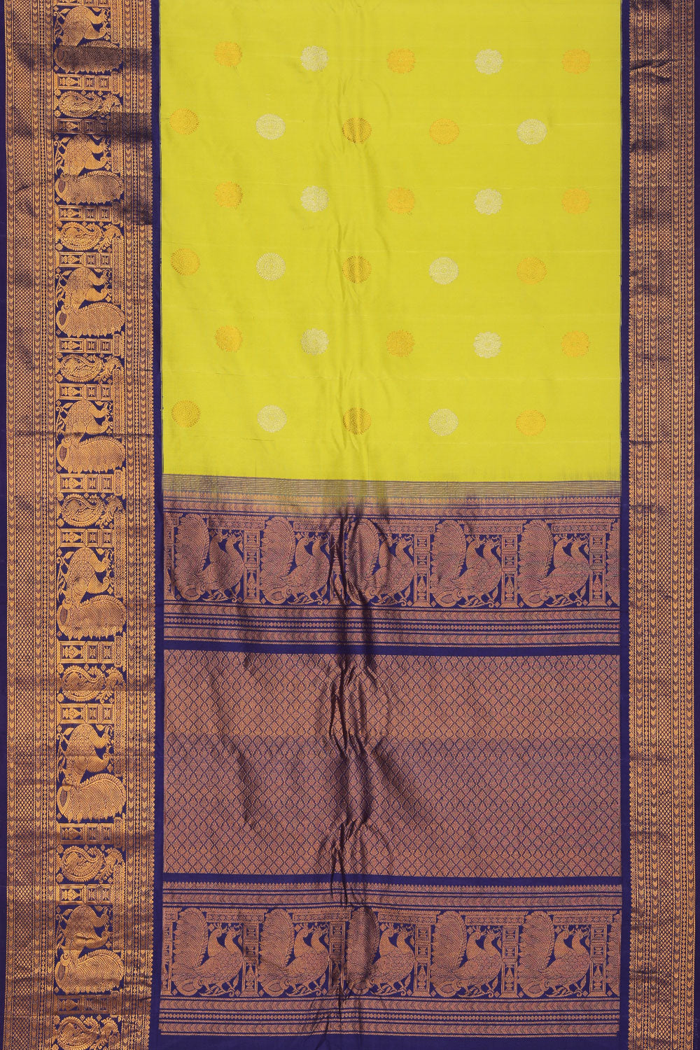 Gadwal Silk Mint Green Saree