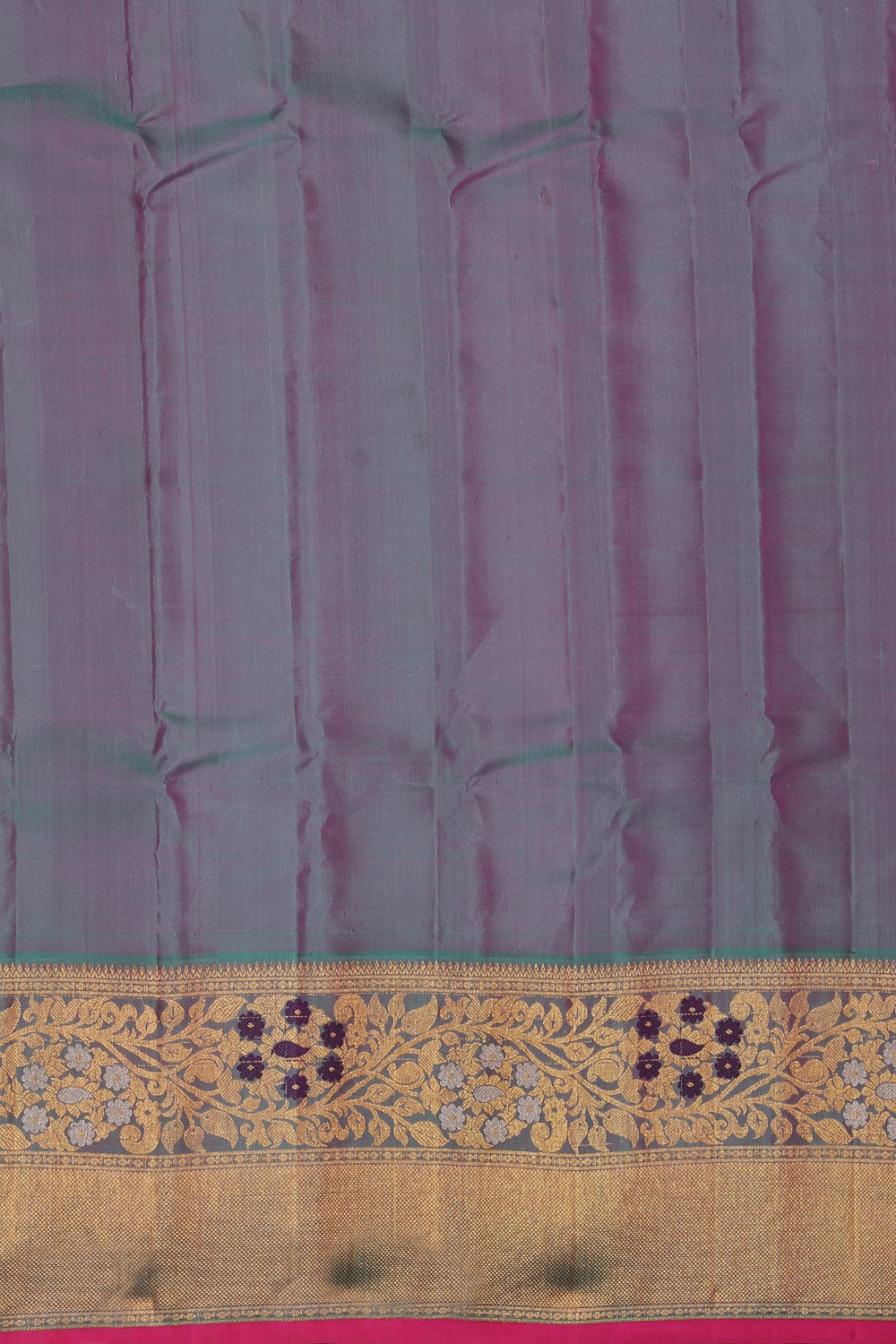 Gadwal Pavada Pink Unstitched Set
