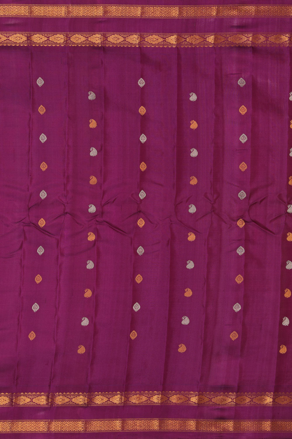 Gadwal Silk Spring-Green Saree