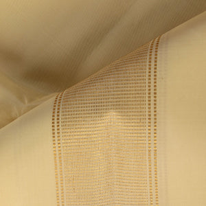 Kanchi Silk Ivory Cream Traditional Dhoti With Kanduva (8 X 4)