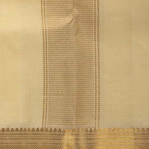 Kanchi Silk Ivory Cream Traditional Dhoti With Kanduva (8 X 4)