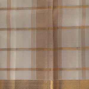 Kanchi Silk Cream Traditional Dhoti With Kanduva (8 X 4)