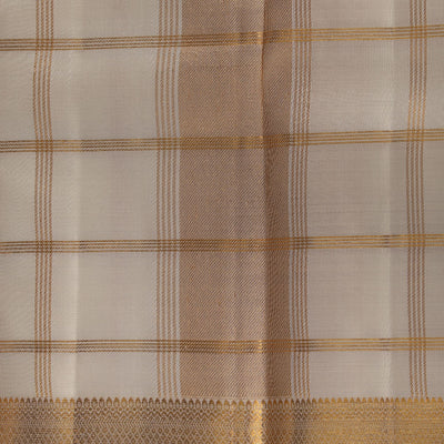 Kanchi Silk Cream Traditional Dhoti With Kanduva (8 X 4)