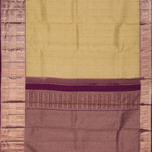 Kanchipattu Brocade Cream Saree